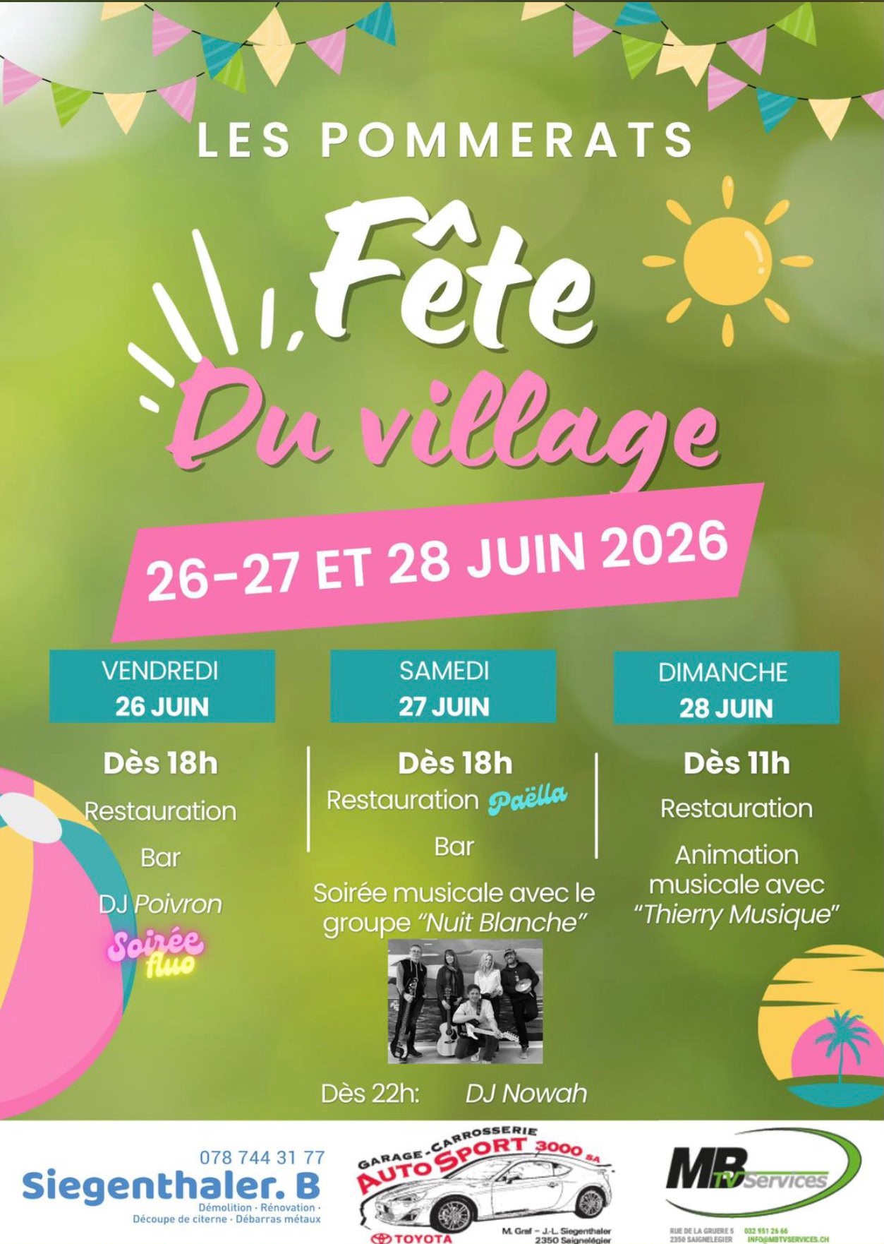 Fête du village – Les Pommerats